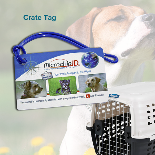 Crate Tag for Dog Kennel